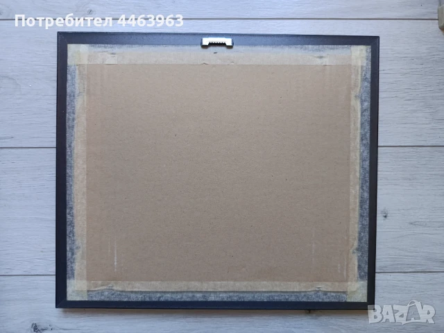 гоблен ,,Нощен дъжд в Париж " 33/27 см, по картината на Л.Афремов, снимка 3 - Гоблени - 51343575