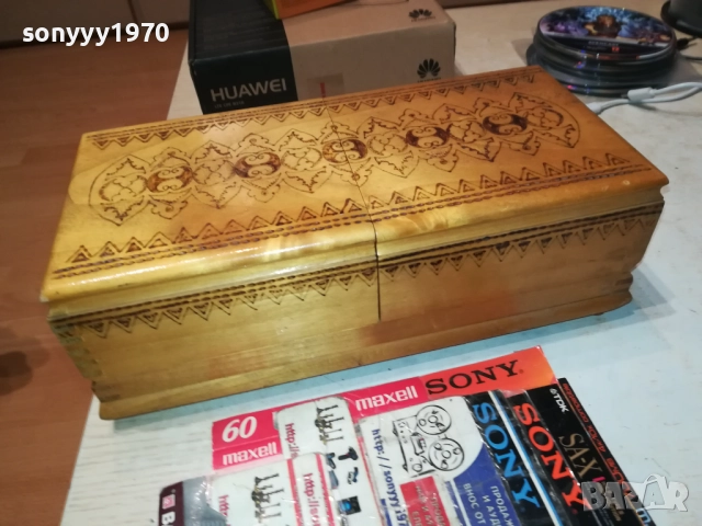 ГОЛЯМА ДЪРВЕНА КУТИЯ ЗА ЦИГАРИ ИЛИ КОЛЕКЦИЯ 1910251914, снимка 2 - Антикварни и старинни предмети - 52109632