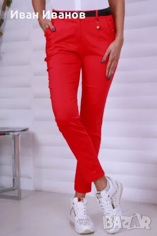 Еластичен дамски панталон с ефектни джобове 9707, снимка 5 - Панталони - 47701413