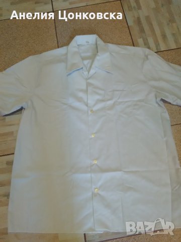 Нова бълг.мъжка риза къс ръкав, снимка 1 - Ризи - 27219485