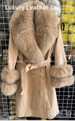 Дамски палта с подплата от вълна и естествен косъм от лисица /алпака/, снимка 15 - Палта, манта - 35510380