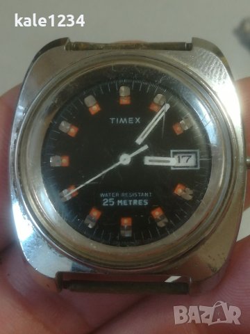 Мъжки часовник TIMEX. Vintage watch. Ретро модел. Механичен механизъм , снимка 7 - Мъжки - 40587776