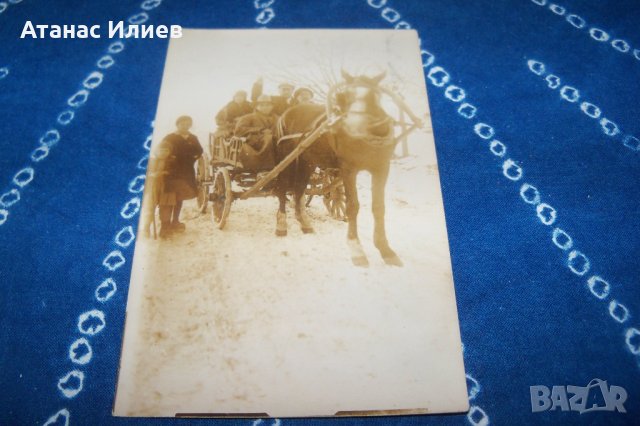 Стара картичка - снимка в каруцата, снимка 4 - Други ценни предмети - 34793263