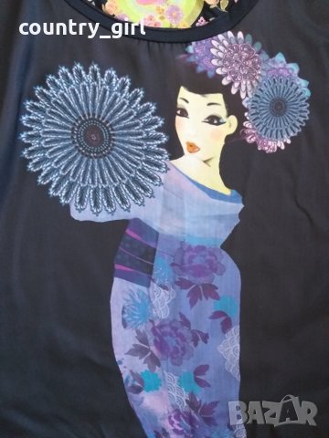 desigual - страхотна дамска блуза, снимка 2 - Тениски - 28280744