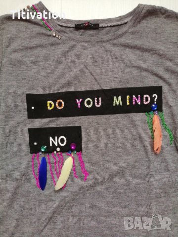 Блуза с пера, снимка 2 - Блузи с дълъг ръкав и пуловери - 21232625