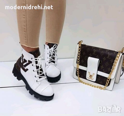 Дамски комплект боти и чанта Louis Vuitton код 20, снимка 2 - Дамски ежедневни обувки - 27099761