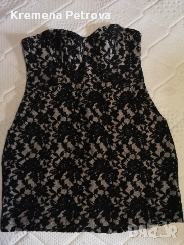 Рокля, М размер 40см ГО едностранно и 60 см дължина, снимка 2 - Рокли - 52047289