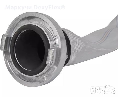 НЕМСКИ - Пожарникарски маркуч OneFlat Germany - 20 метра, със ЩОРЦОВЕ, снимка 3 - Други машини и части - 23304867