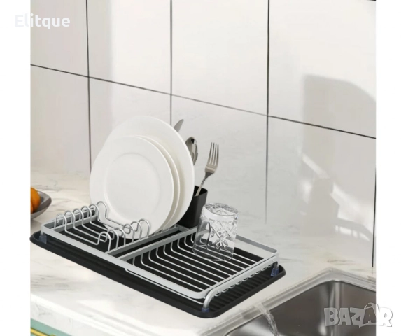 Сушилник за съдове Luigi Ferrero 43x32x12cm, сребрист