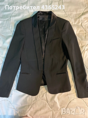 Дамско официално черно сако Zara Ново, размер XS