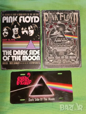Pink Floyd-The Dark Side Of The Moon Set метални табели, снимка 2 - Китари - 47335397