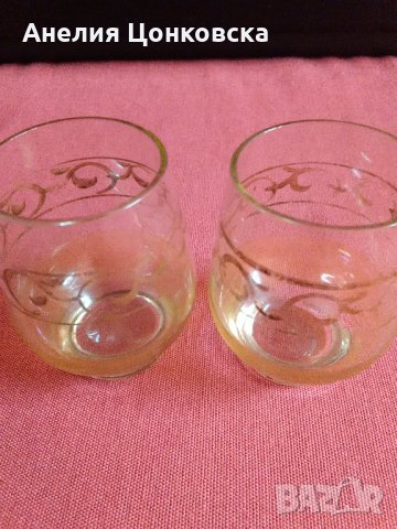 Две чашки за ракия,ликьор 50-те г., снимка 1