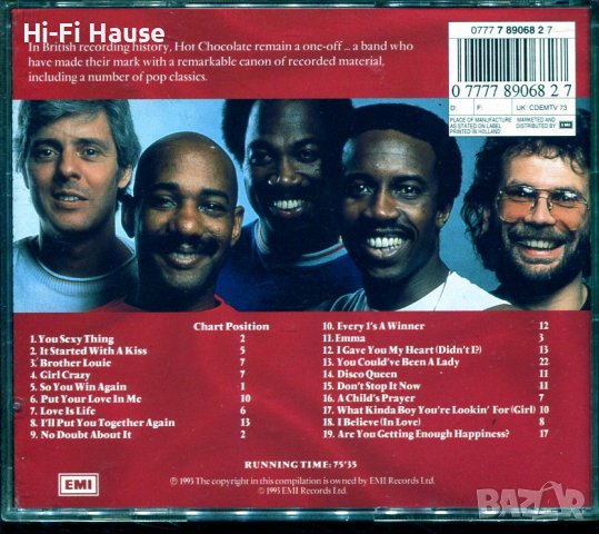 Hot Chocolate-Hits, снимка 2 - CD дискове - 37711901