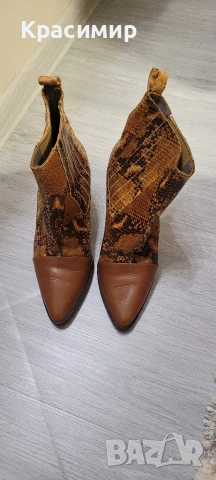 Дамски боти Естествена кожа N38 , снимка 2 - Дамски боти - 53528768