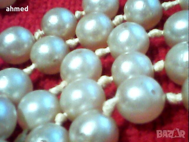 красиво старо перлно колие естествени перли, снимка 5 - Антикварни и старинни предмети - 43876522