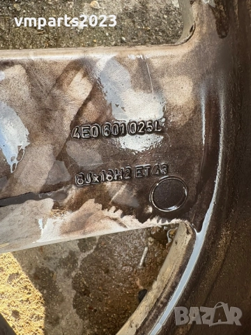 18" джанти 5х112 Audi 8J et43 с всесезонни гуми 235/50/18 дот 2019г, снимка 6 - Гуми и джанти - 51993744