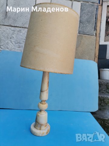 Мраморна лампа - стара, снимка 2 - Антикварни и старинни предмети - 37188959