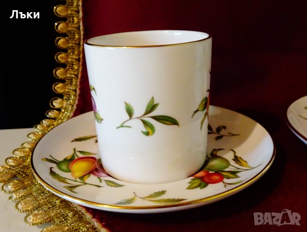Чаша с чиния английски порцелан,злато. , снимка 3 - Чаши - 33147519