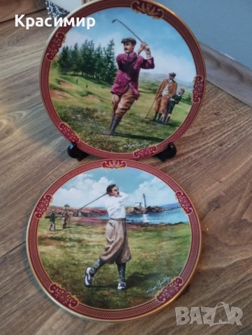 Royal Worcester Golfing  Декоративна чиния 30 лв.за бр. Доставка с еконт, снимка 1 - Колекции - 43757680