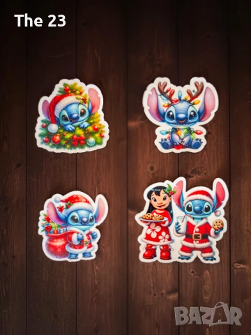 Коледни картички Стич, ръчна изработка, снимка 8 - Други - 52709643