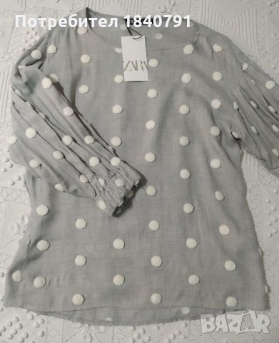 НОВА ZARA елегантна дамска блуза – размер М , снимка 2 - Блузи с дълъг ръкав и пуловери - 32260916