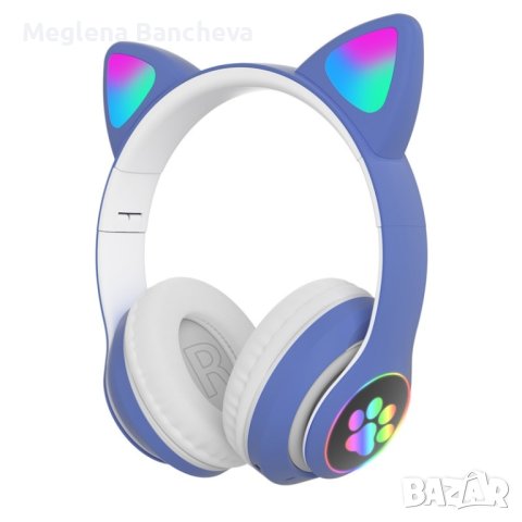 Котешки детски слушалки.Безжични , снимка 16 - Bluetooth слушалки - 43575452