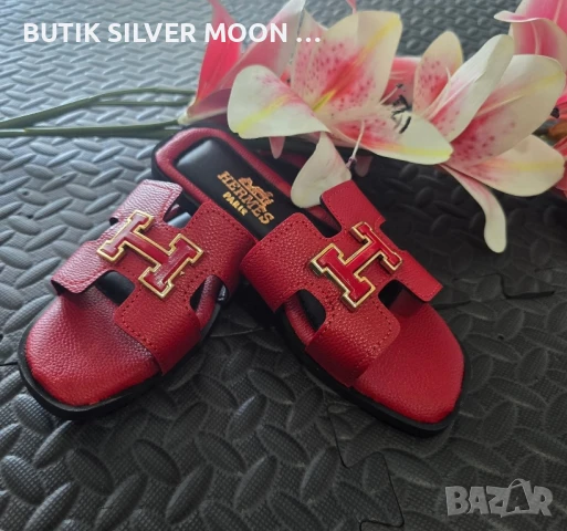 Дамски Чехли ⚡ Hermes , снимка 6 - Чехли - 51169990