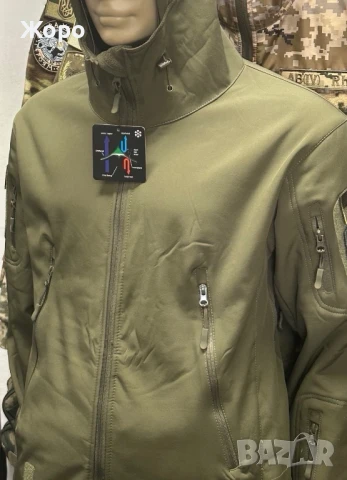  Софтшел якета—нови+Подарък-Тактически колан и Гривна за Оцеляване, снимка 2 - Екипировка - 51307190