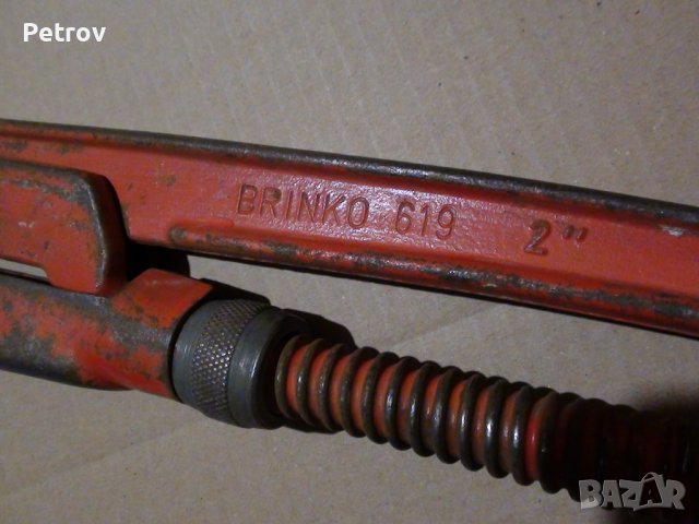 BRINKO No.619 - West Germany - 2" PROFI ВЪРХОВНОКАЧЕСТВЕН Тръбен Ключ !!!ORIGINAL West Germany!, снимка 8 - Гедорета - 39388758