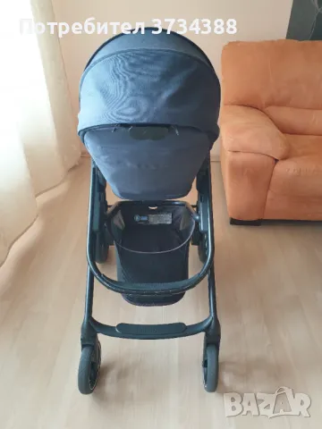 Бебешка количка Maxi Cosi Plaza + 2 в 1 Essential Graphite, снимка 3 - Детски колички - 50413159