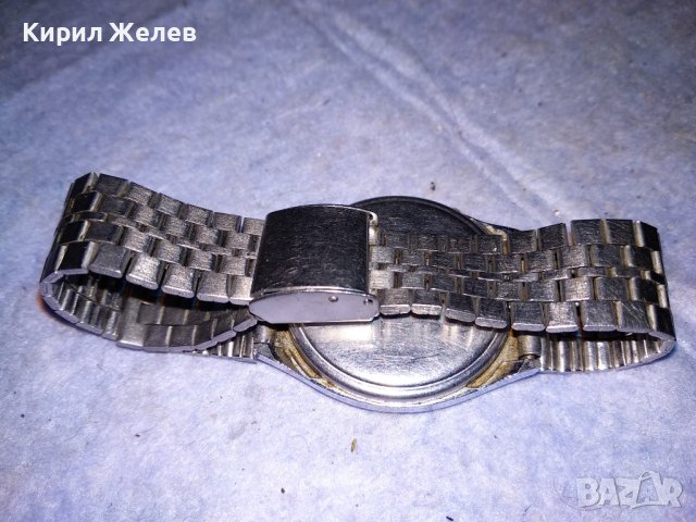 SENZOR LCD QUARTZ КОЛЕКЗИОНЕРСКИ МАРКОВ ЕЛЕКТРОНЕН ЧАСОВНИК с ВЕРИЖКА от НЕРЪЖДАЕМА СТОМАНА 26852, снимка 7 - Мъжки - 40126352