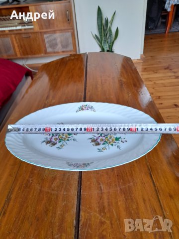Стара порцеланова чиния,плато #6, снимка 5 - Антикварни и старинни предмети - 32905754
