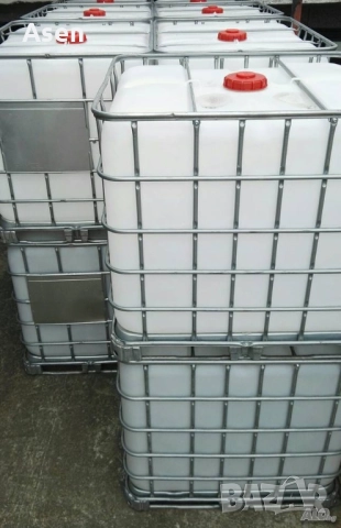 Бидон 1 тон 1000 литра кубчета за вода ibc контейнер Пловдив област , снимка 7 - За селскостопански - 52795106