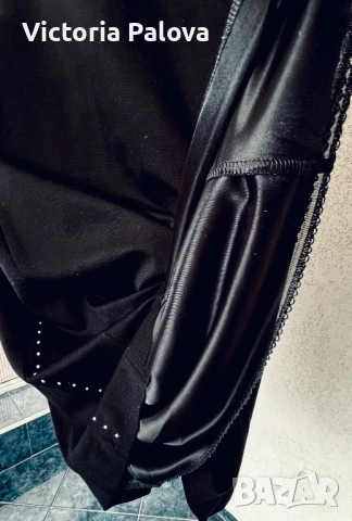 MARCCAIN оригинал черна рокля с метални капси премиум качество и стил, снимка 13 - Рокли - 53309712