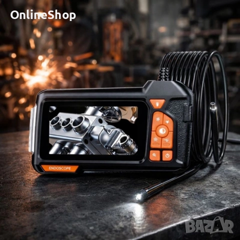 FULL HD ендоскоп + 4,3" дисплей + камера 8 мм + LED светлина