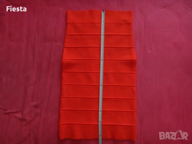 BCBG MaxAzria бандажна пола нова оригинална оранжева, снимка 11 - Поли - 38909720