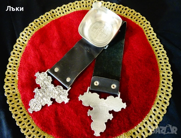 Калаен пепелник за диван,фотьойл,естестена кожа. , снимка 10 - Антикварни и старинни предмети - 52504557