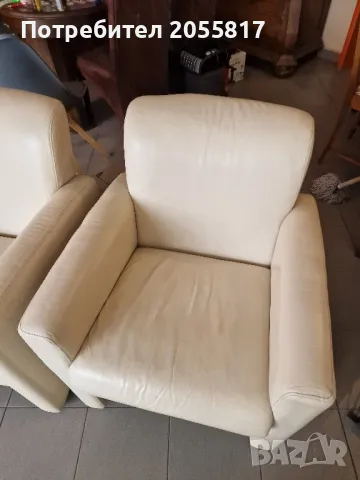 Двойка кресла #естествена кожа , снимка 2 - Други - 50067986