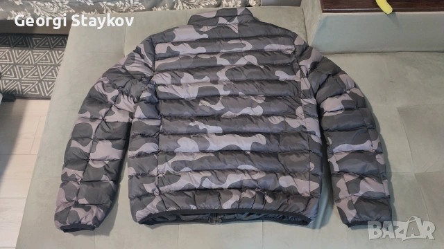 Мъжко зимно яке Kangaroo Poo - размер L - черен камуфлаж , снимка 2 - Якета - 53012178