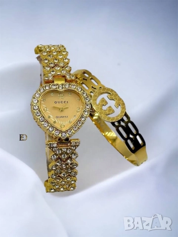 часовник и гривна gucci hermes louis vuitton, снимка 12 - Дамски - 51456073