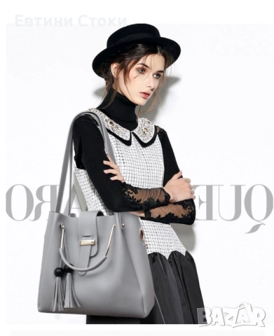 Бохо комплект от 3 черни чанти - стил и практичност, снимка 3 - Чанти - 53252980