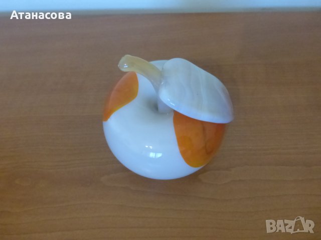 Рядка стъклена Ябълка Мурано 1970 г 1, снимка 5 - Декорация за дома - 43563635