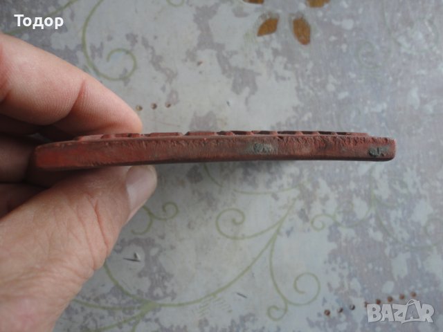 Старинна емблема табела Valentine, снимка 3 - Антикварни и старинни предмети - 43000286