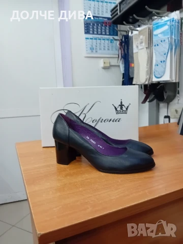 Намаление дам обувки м2009 черни ест.кожа , снимка 2 - Дамски обувки на ток - 51204184
