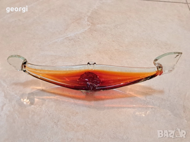 италиански пепелник гондола Murano , снимка 4 - Антикварни и старинни предмети - 52371897