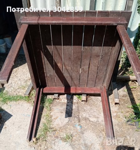 Градинска дървена маса, снимка 2 - Градински мебели, декорация  - 37619661