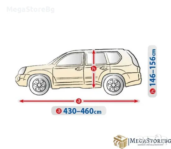 Покривало Kegel серия Optimal размер L бежово/сиво за SUV, снимка 2 - Аксесоари и консумативи - 47351260