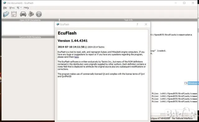 EcuFlash Subaru и Mitsubishi
