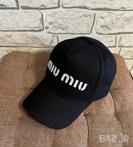 Шапка с козирка Miu Miu унисекс модел, снимка 2 - Шапки - 50276051