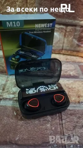 Ново поколение контакти Водоустойчиви Bluetooth 5.3 слушалки М10,2000 Mah батерия, снимка 2 - Слушалки и портативни колонки - 47648020